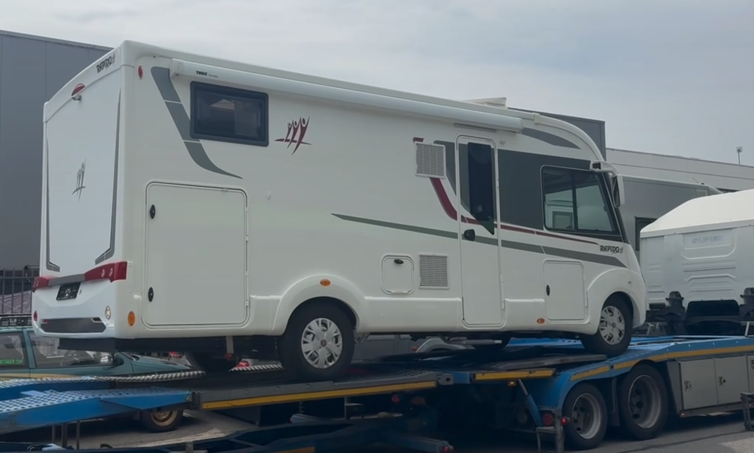No.001 photographed on the transporter